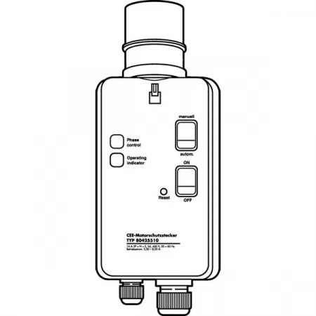 Штекер для защиты мотора Wilo 8-11,5A 400V MIT DI